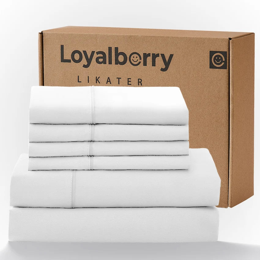 4 Piece Bedding Set With Double Sided Brushed Fabric And Easy Care Fitted Sheet