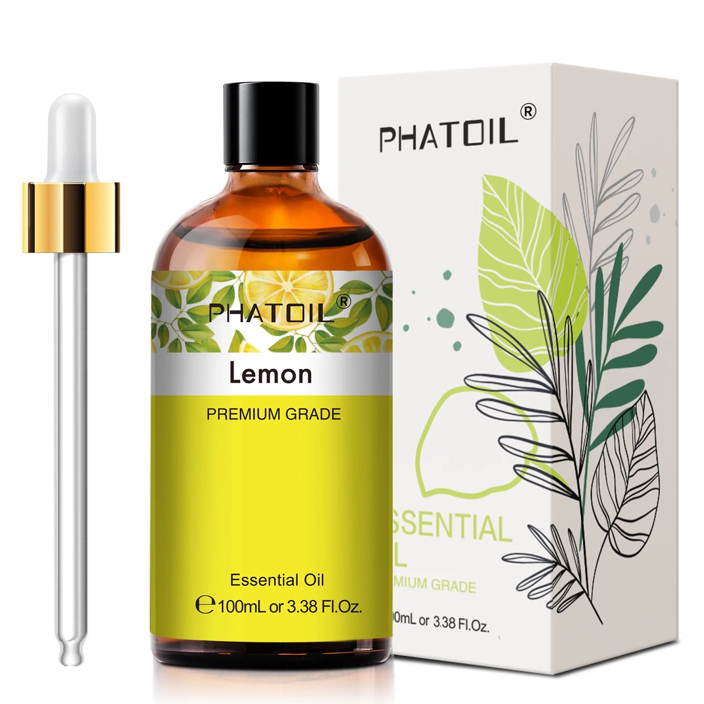 PHATOIL Lavender Jasmine Vanilla Sandalwood Sweet Orange Lemon Essential Oils