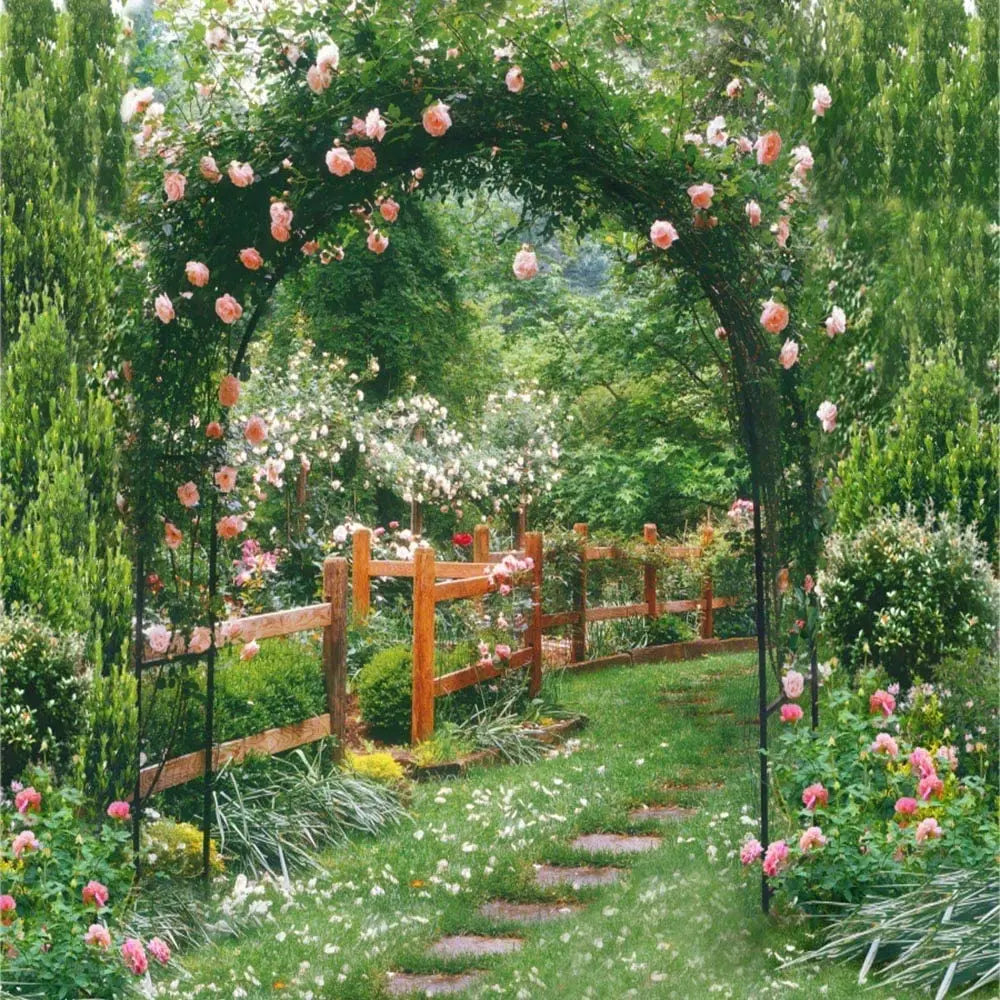 Heavy Duty Metal Garden Arch Trellis for Climbing Plants