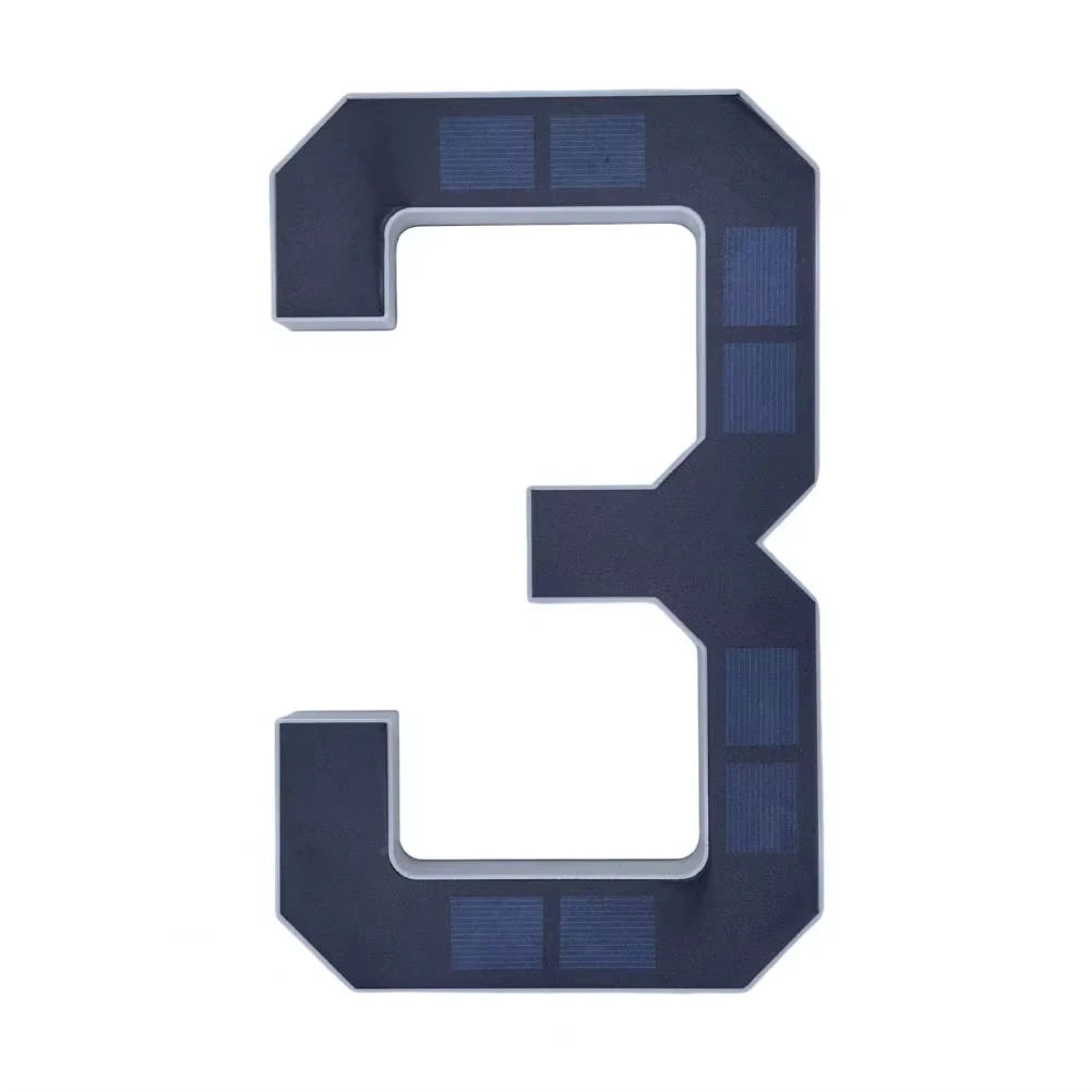 Solar LED House Number Lights Outdoor Address Sign Auto Glow