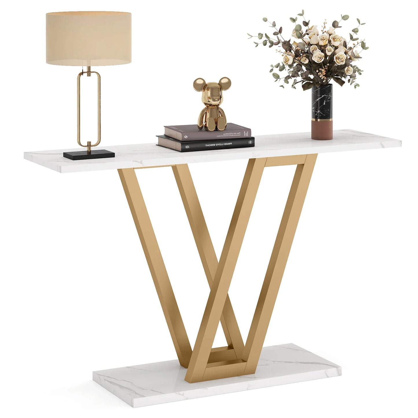 Tribesigns Industrial Console Table For Entryway And Living Room