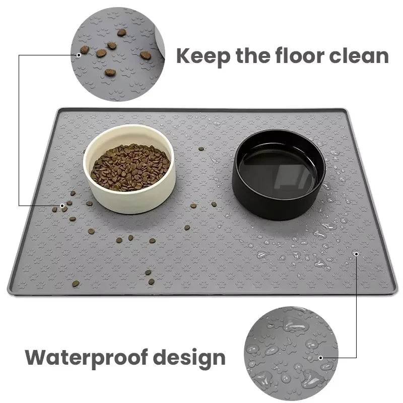 Cat Raised Feeder Three Stainless Steel Bowls Tilted 15 Degree