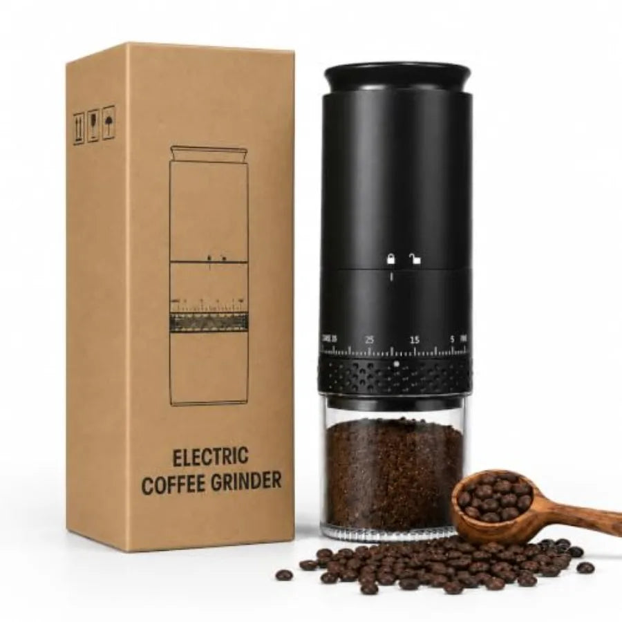Abay Portable Electric Coffee Grinder With 38 Grind Settings