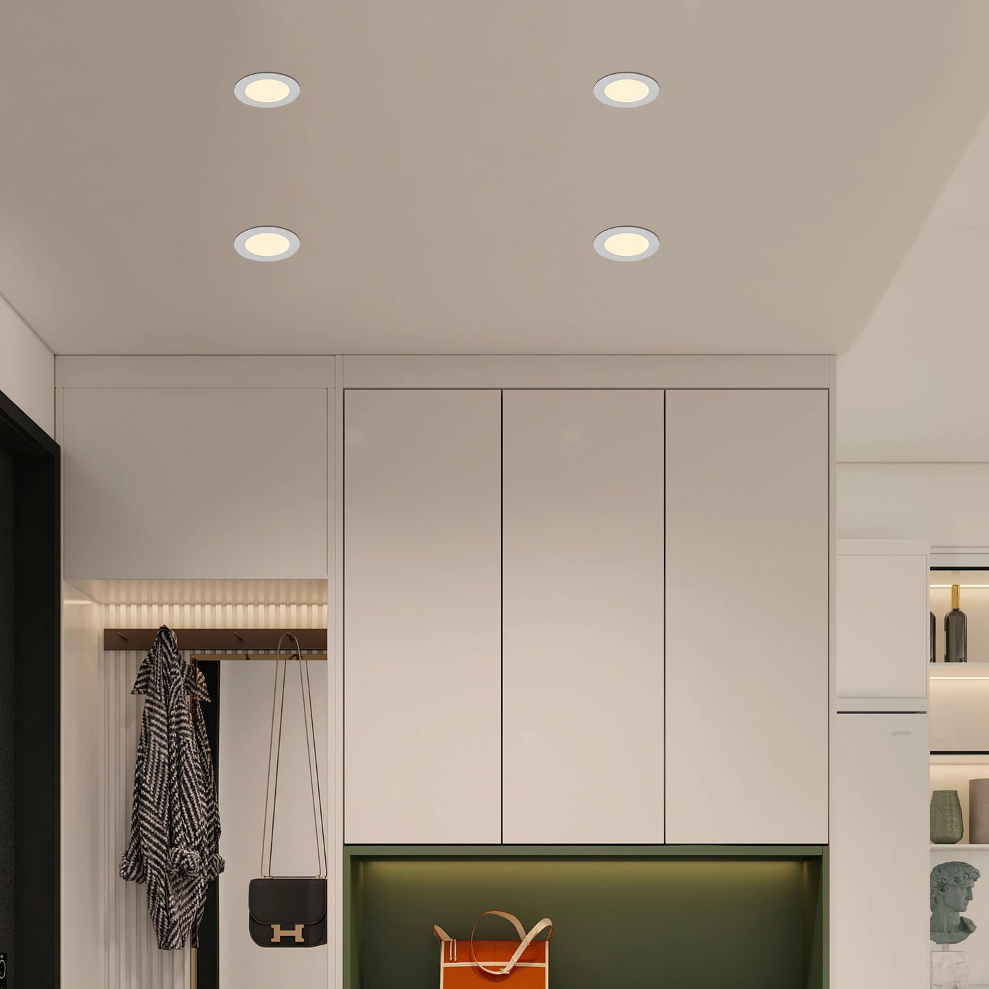 ARLGSITE Shell Less Led Ceiling Lights Recessed Dimmable Downlights Kit