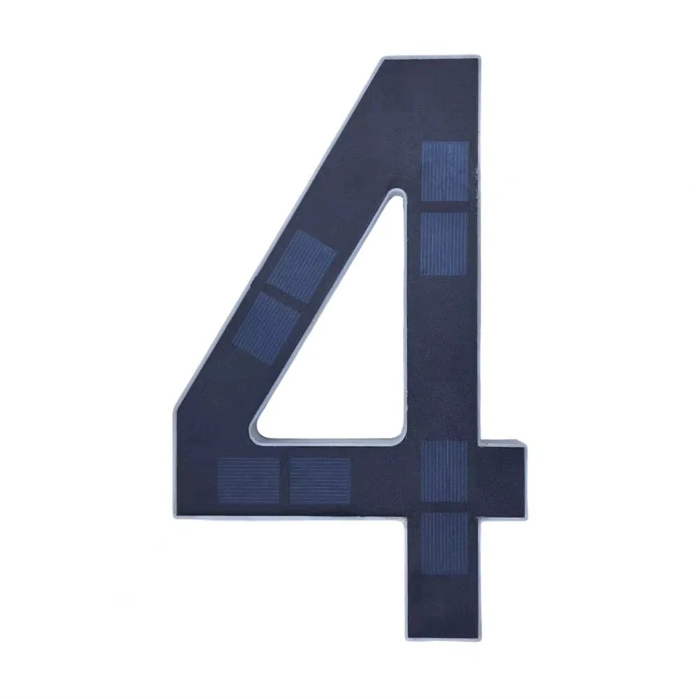 Solar LED House Number Lights Outdoor Address Sign Auto Glow
