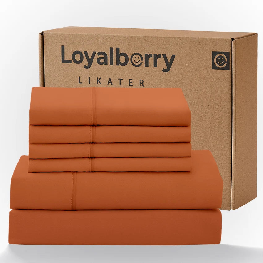 4 Piece Bedding Set With Double Sided Brushed Fabric And Easy Care Fitted Sheet
