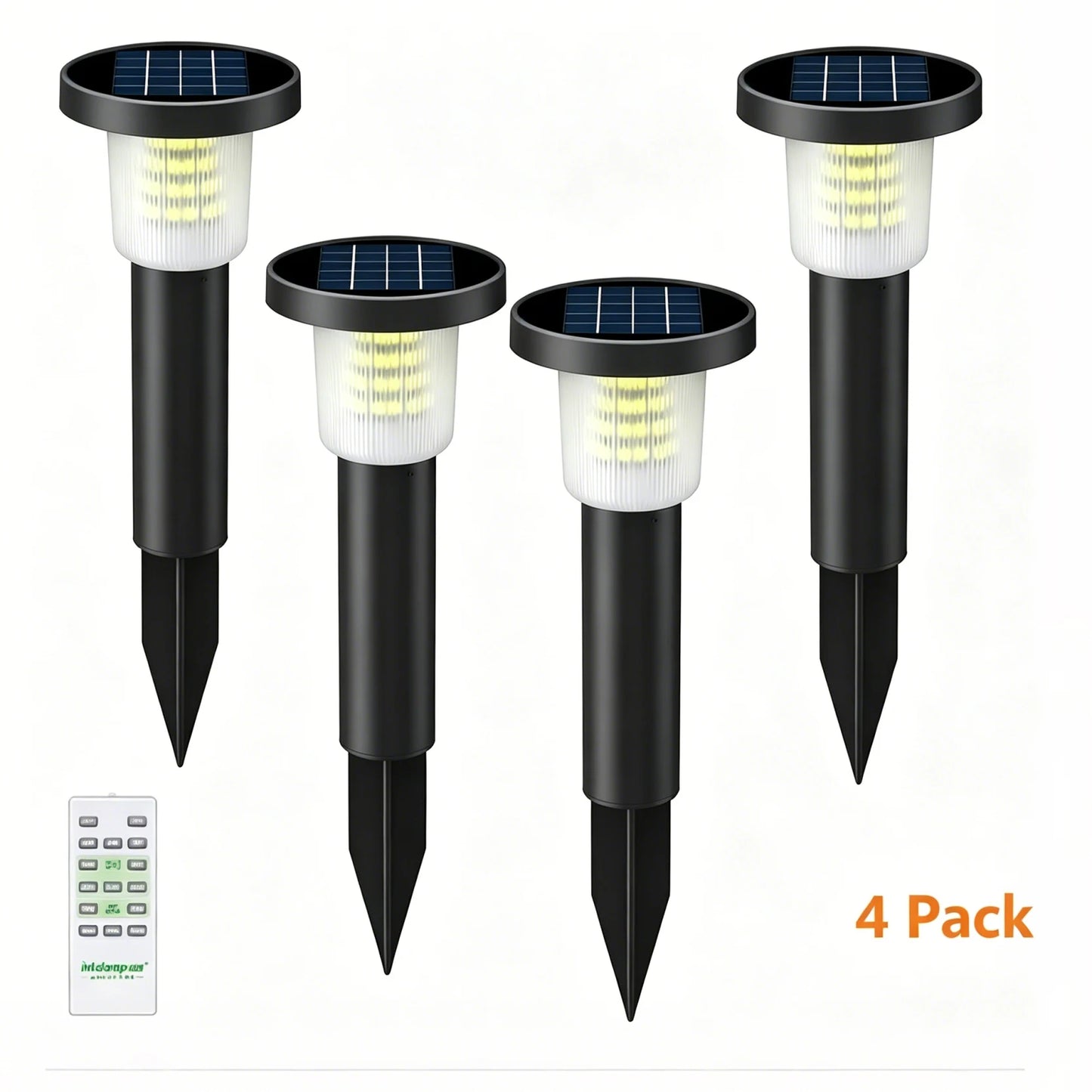 Intelamp Solar Pathway Lights Automatic Outdoor Garden Lighting