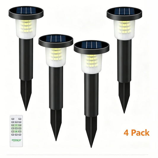 Intelamp Solar Pathway Lights Automatic Outdoor Garden Lighting