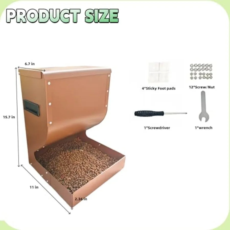 Gravity Automatic Dog Feeder Indoor Outdoor Use For Dogs