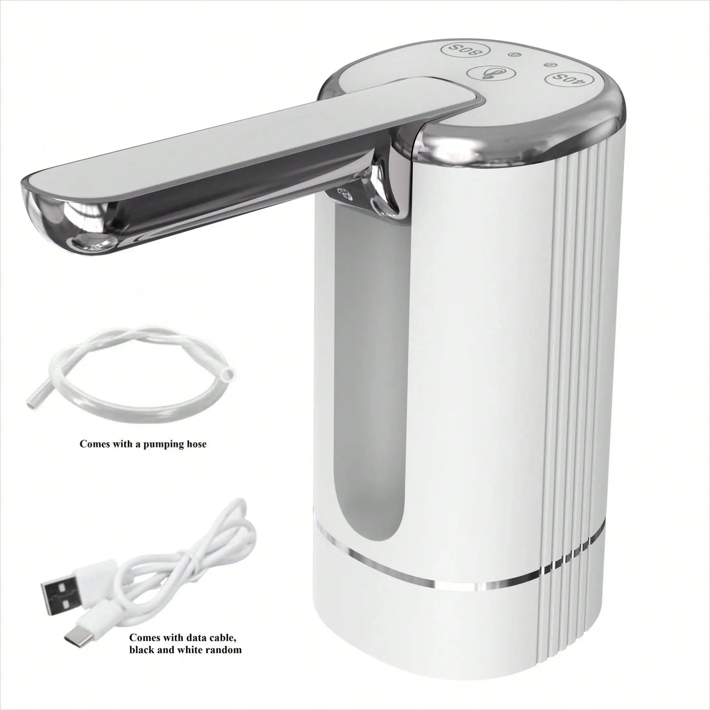 Electric Water Bottle Dispenser USB Rechargeable Pump For 3 To 5 Gallon Bottles