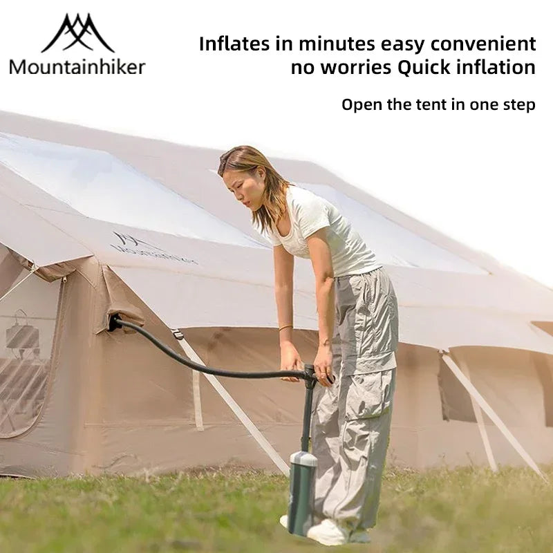 MOUNTAINHIKER Inflatable Camping Tent With Storage Bags And Air Pump