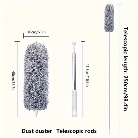 Bendable Head Retractable Duster For Ceilings Furniture And Cars