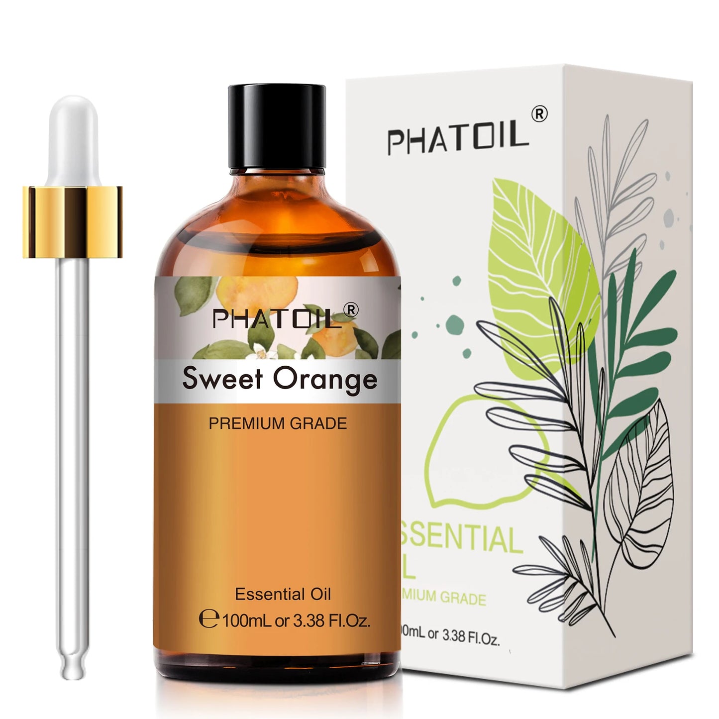 PHATOIL Lavender Jasmine Vanilla Sandalwood Sweet Orange Lemon Essential Oils
