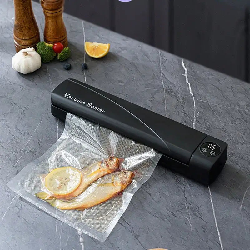 Automatic Vacuum Sealer With Digital Display For Dry And Wet Foods