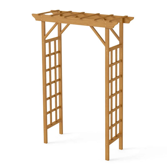 Wooden Garden Wedding Arch And Plant Trellis For Outdoor Use