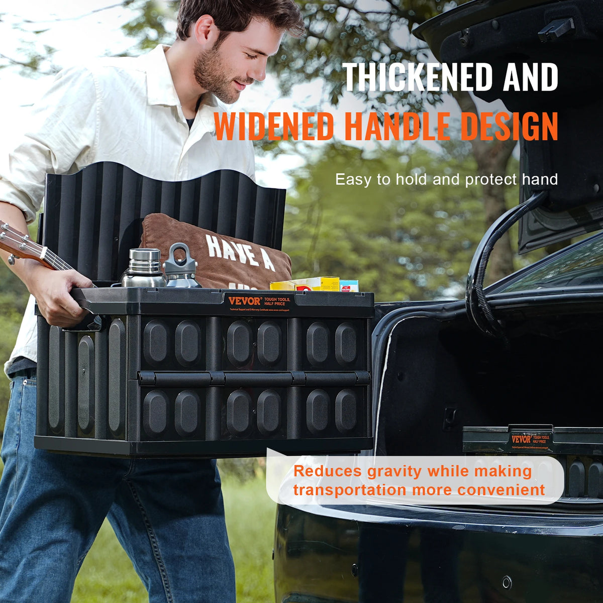 Collapsible Stackable Storage Bins With Lids For Garage Organization