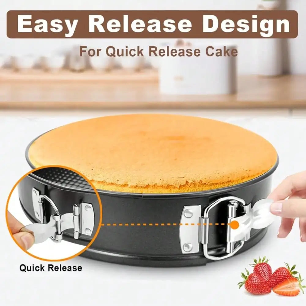 Springform Cake Pan Set 7 Pieces Nonstick Leakproof With Accessories