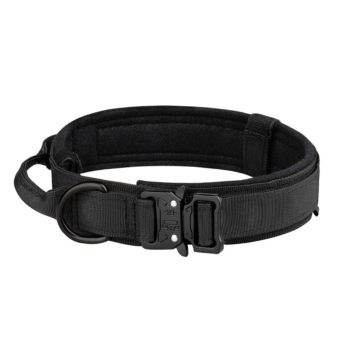 Breathable Outdoor Tactical Nylon Dog Collar With Metal Buckle