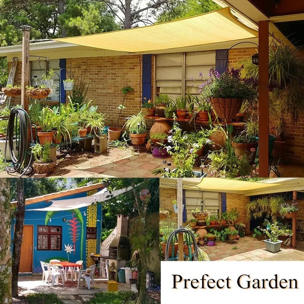 160GSM Waterproof Sun Shade Sail For Outdoor Patio Garden