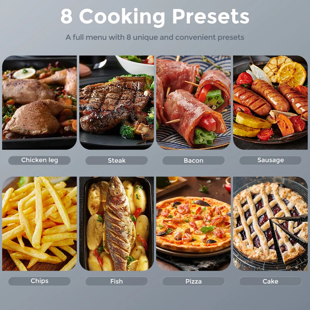 Sejoy 8 in 1 Air Fryer Oven Oilless Cooker Roasting