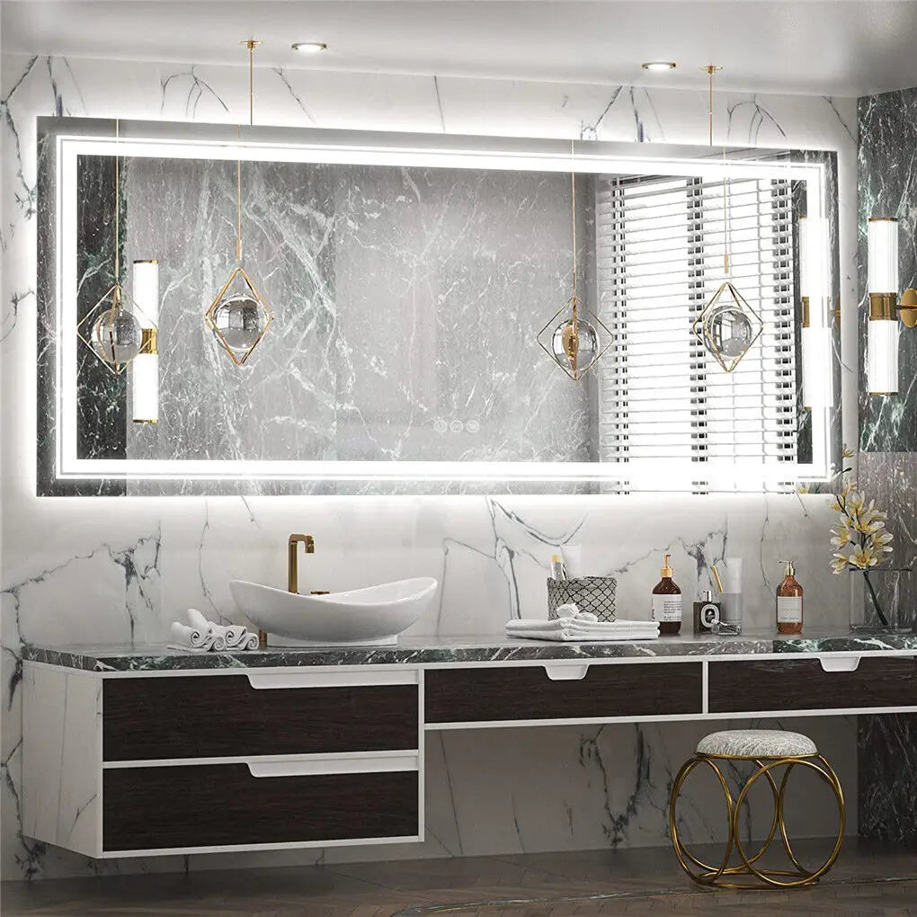Luvodi Full Length Illuminated Mirror With Touch Sensor Control
