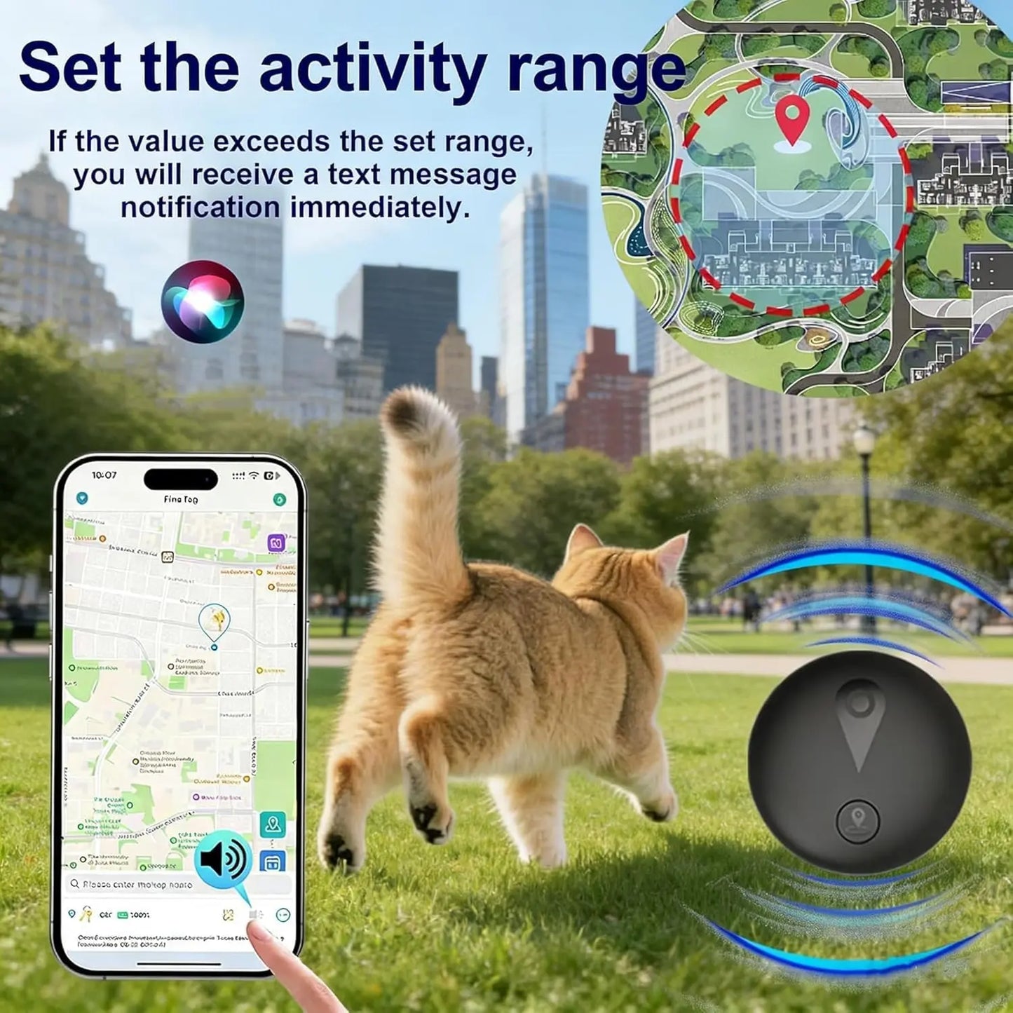 GPS for Dogs RealTime Location Smart Collar No Monthly Fee