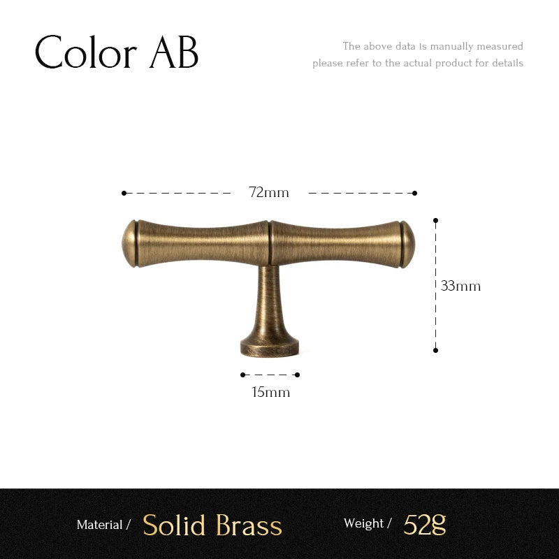 Santaya Brass Kitchen Cabinet Handles for Wardrobe Drawers