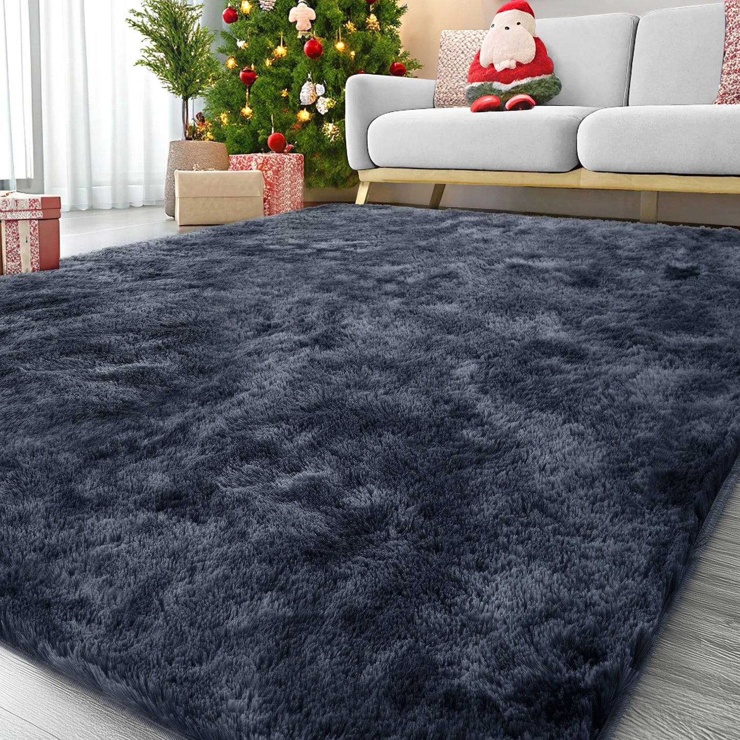 Ultra Soft Puffy Rug For Bedroom And Living Room Tufted Carpet