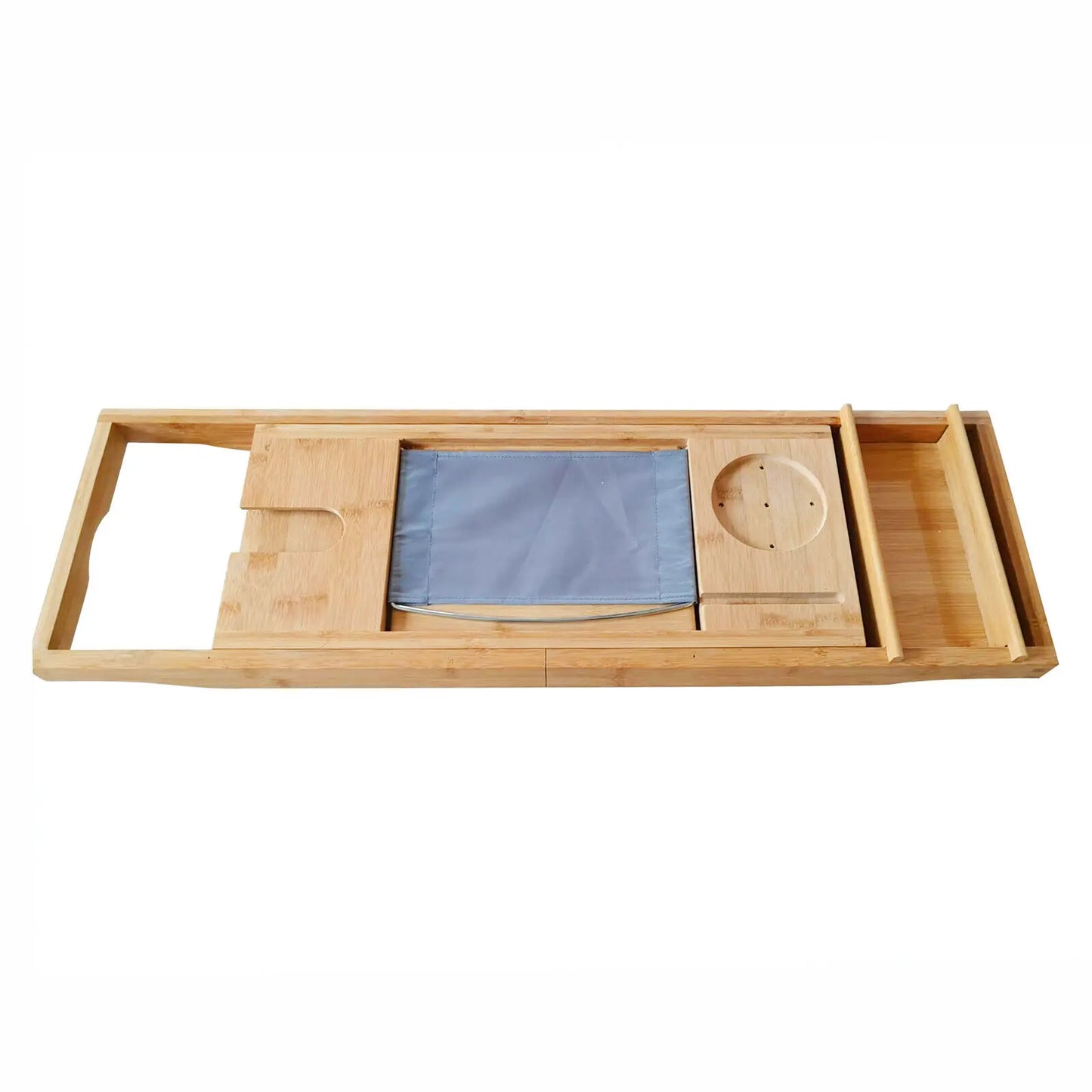 Bamboo Bath Tray Caddy For Tub Over Tub Shelf Holder