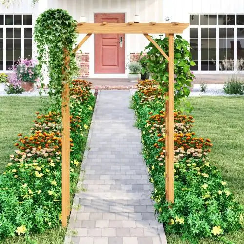 Wooden Arbor Wedding Arch Trellis Pergola For Garden Backyard