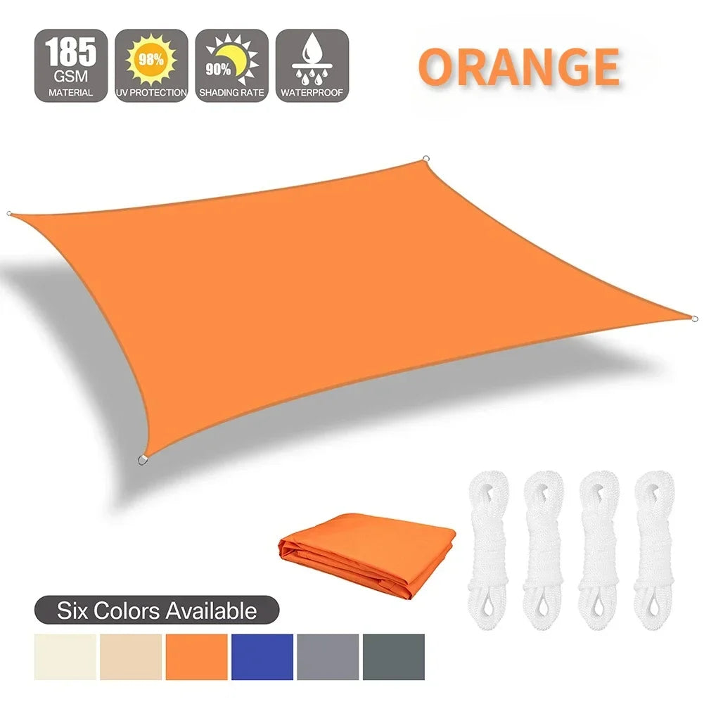 Waterproof Shade Sail Outdoor Sun Shelter Canopy For Patio Garden