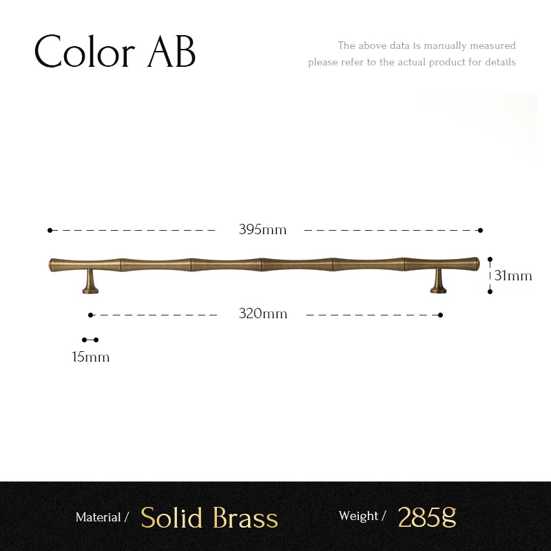 Santaya Brass Kitchen Cabinet Handles for Wardrobe Drawers