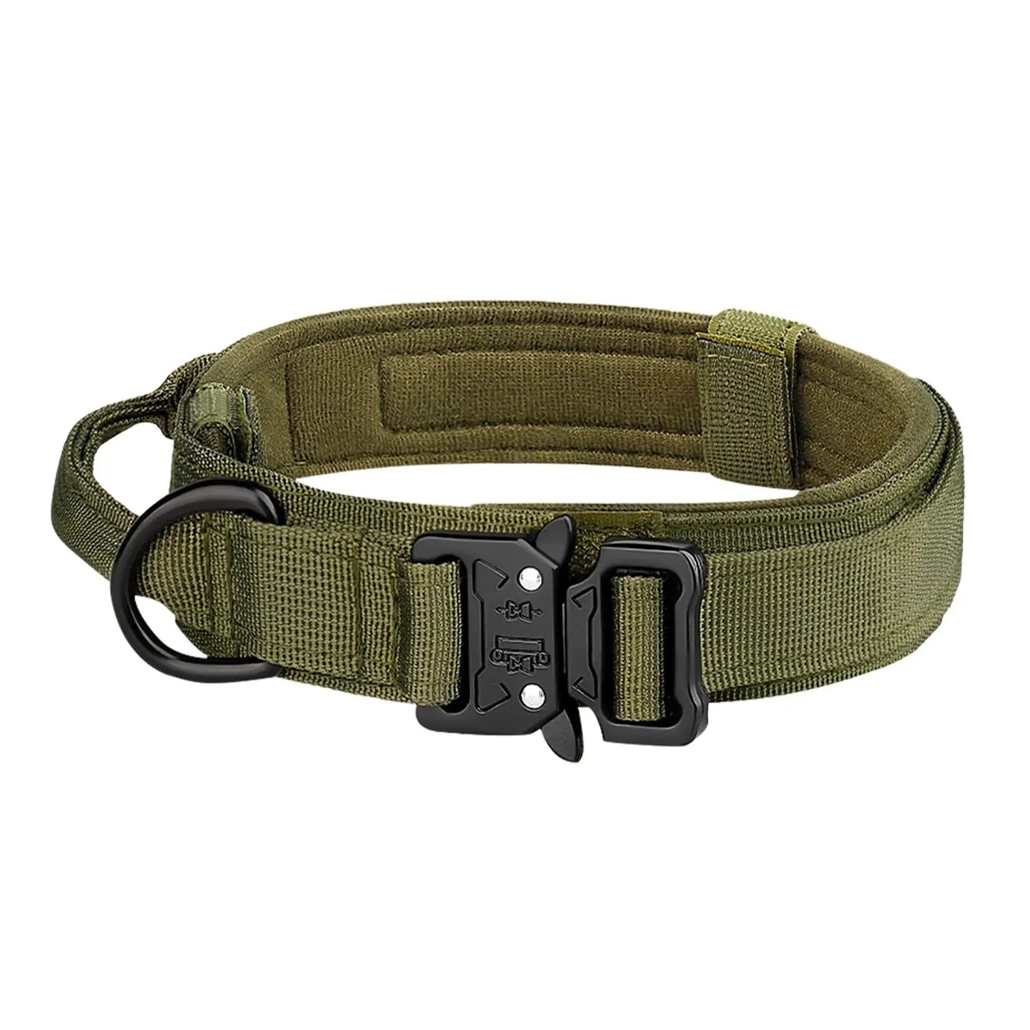 Breathable Outdoor Tactical Nylon Dog Collar With Metal Buckle