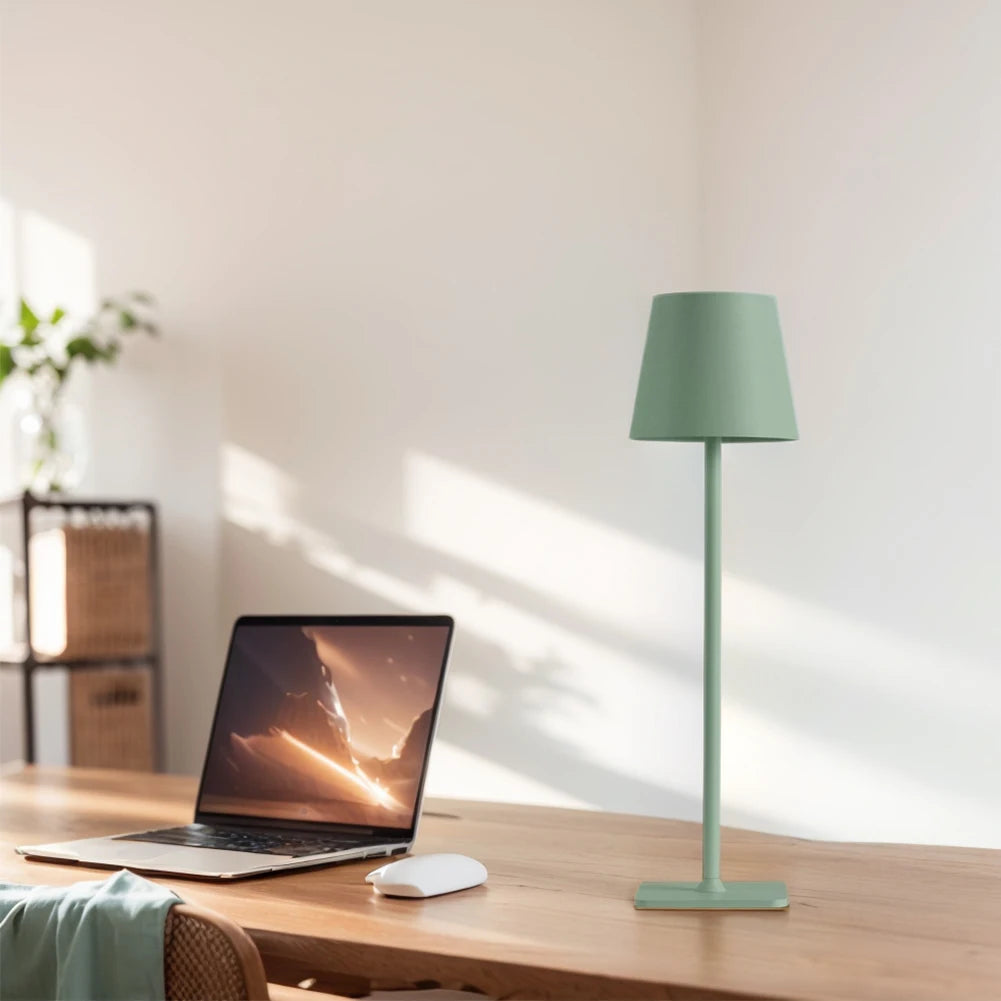 Cordless Table Lamp USB Rechargeable Stepless Dimmable Bar Restaurant Ambiance Wireless Lamp 3 Color Temperature IP54 Waterproof