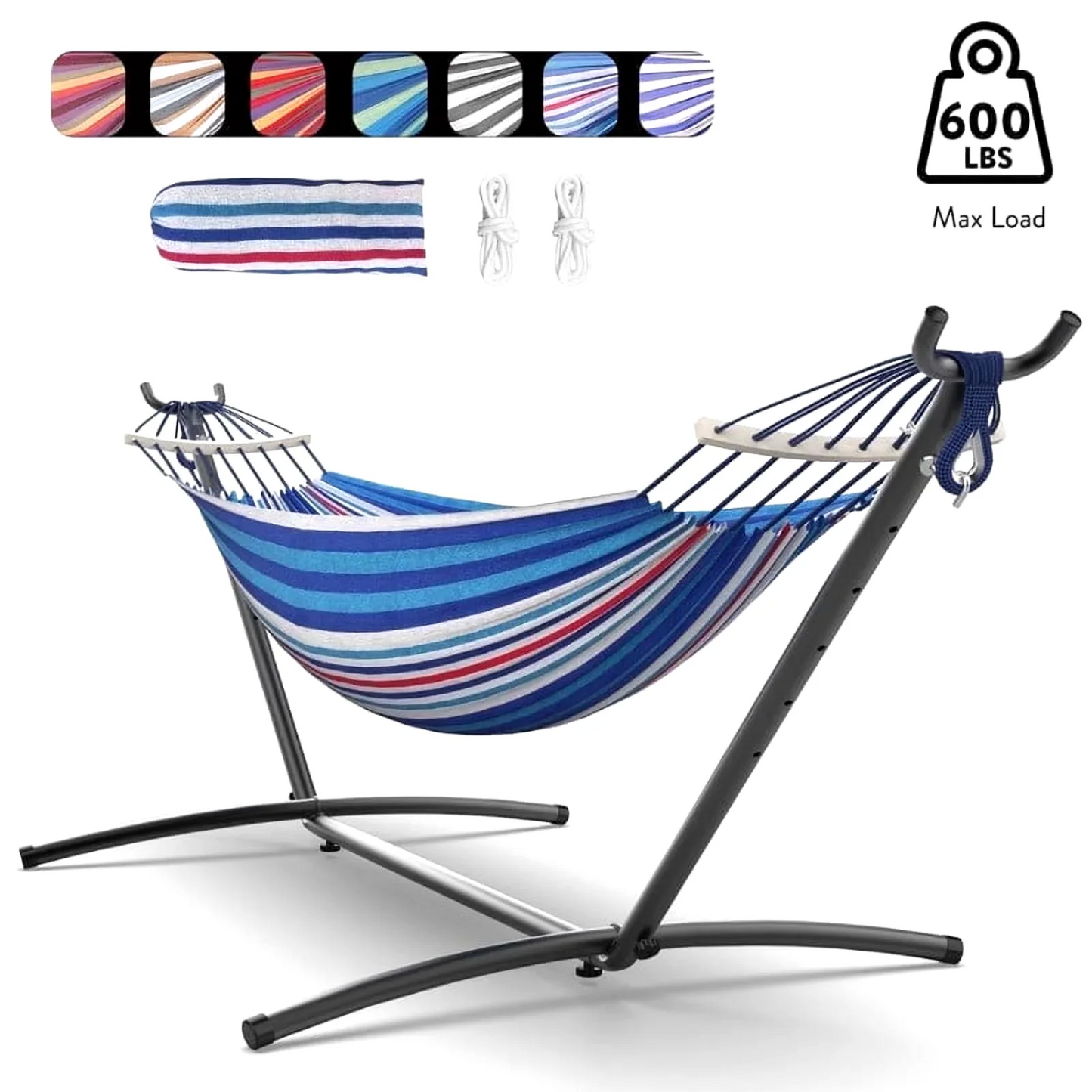 Gyroor Adjustable Hammock Stand With 600lb Capacity And Storage Bag