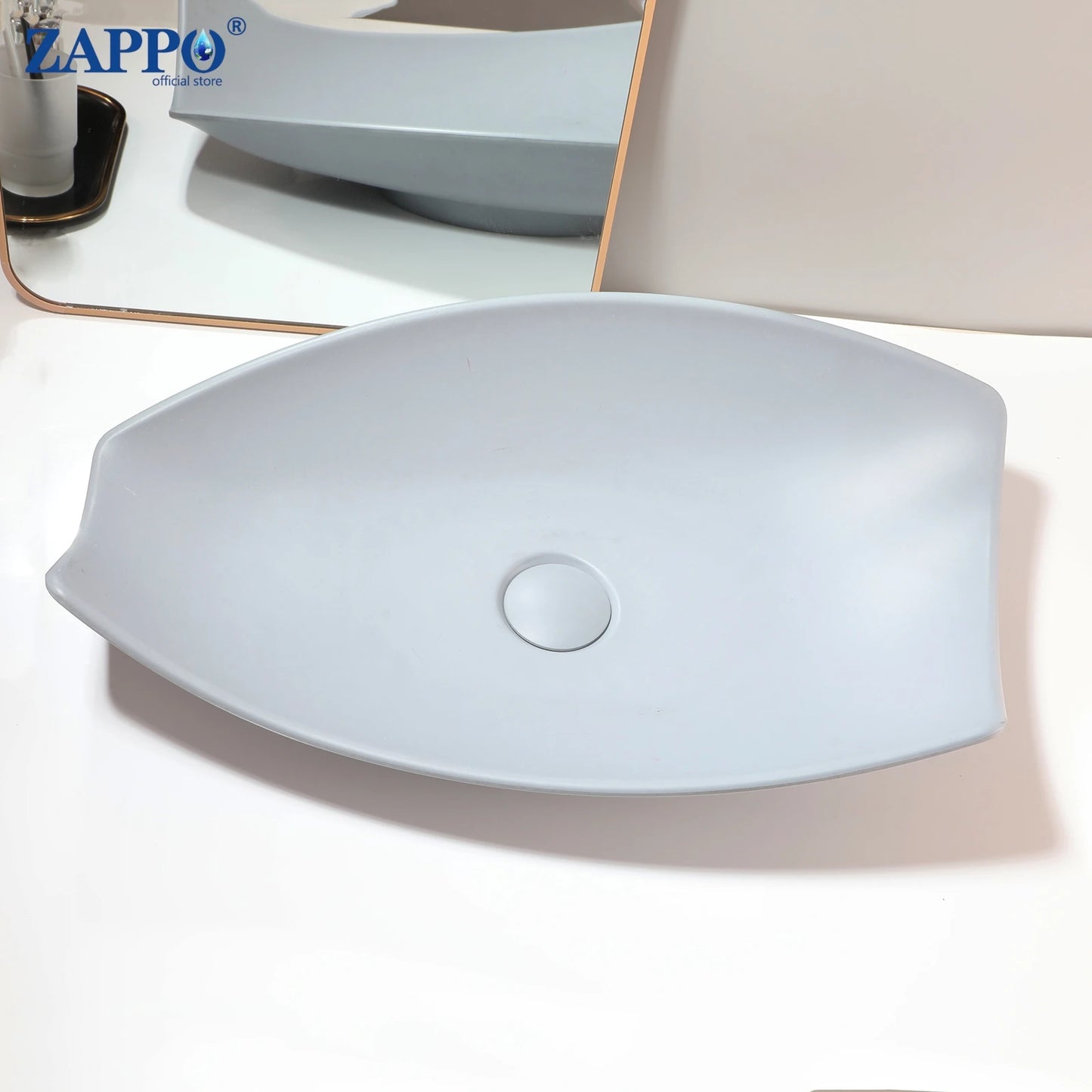 Mekkhalaa Stone Resin Above Counter Bathroom Vessel Sink