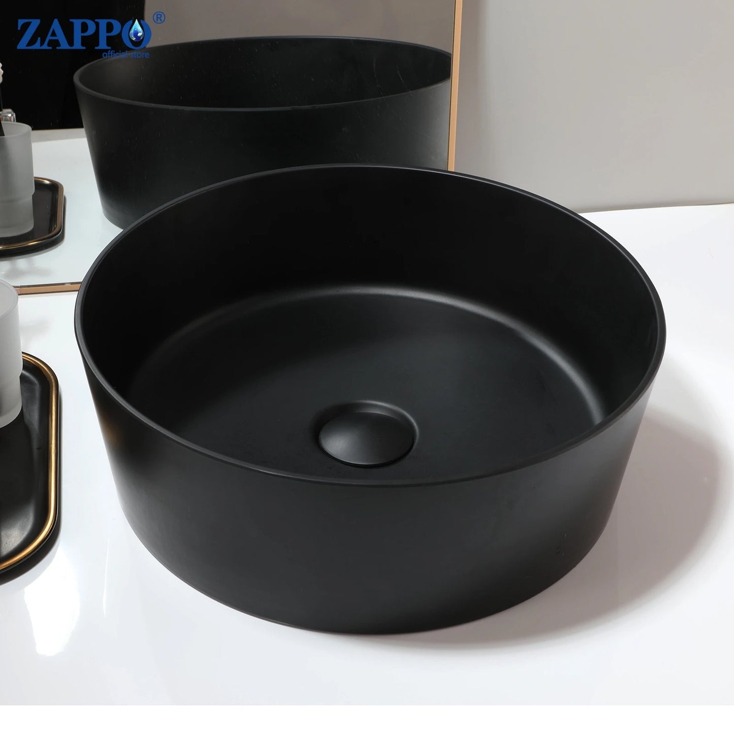 Mekkhalaa Stone Resin Above Counter Bathroom Vessel Sink