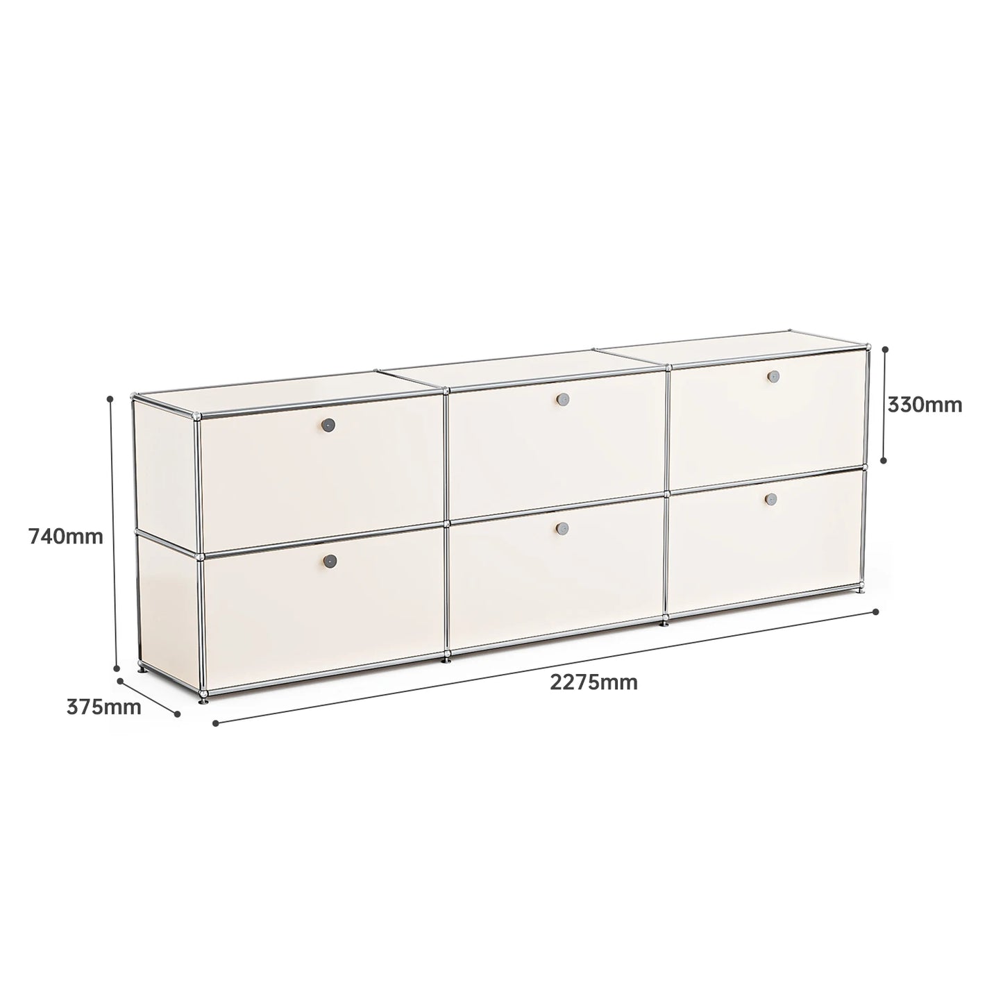 Stainless Steel Storage Cabinet Sideboard For Living Room