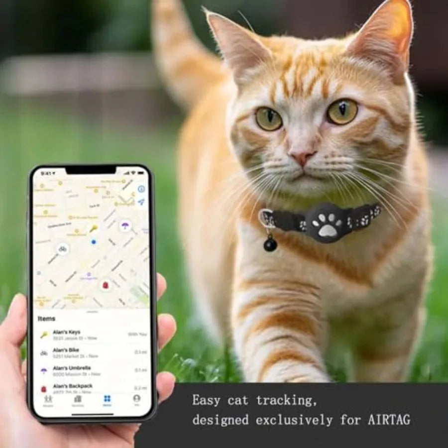 GPS Pet Tracker Collar for Cats and Small Dogs Lightweight Waterproof