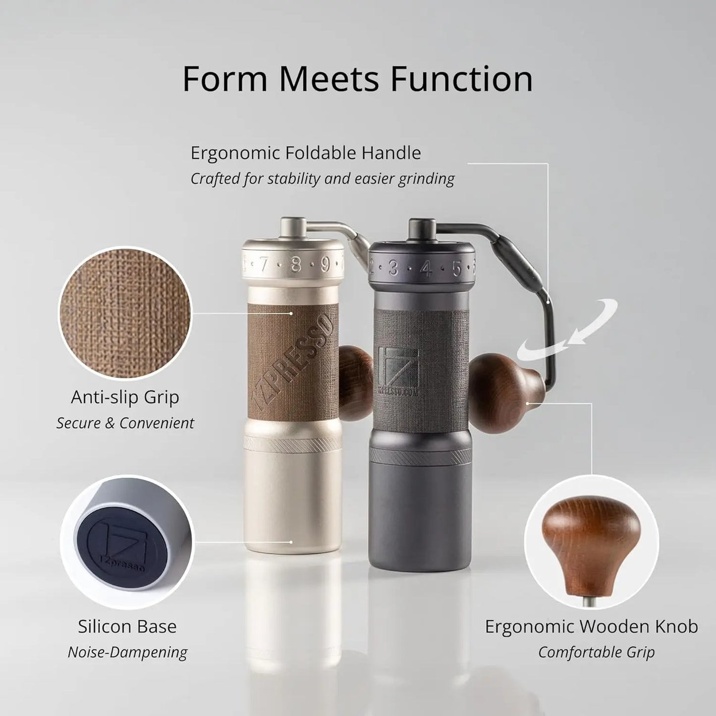 K Ultra Manual Coffee Grinder With Case Conical Burr