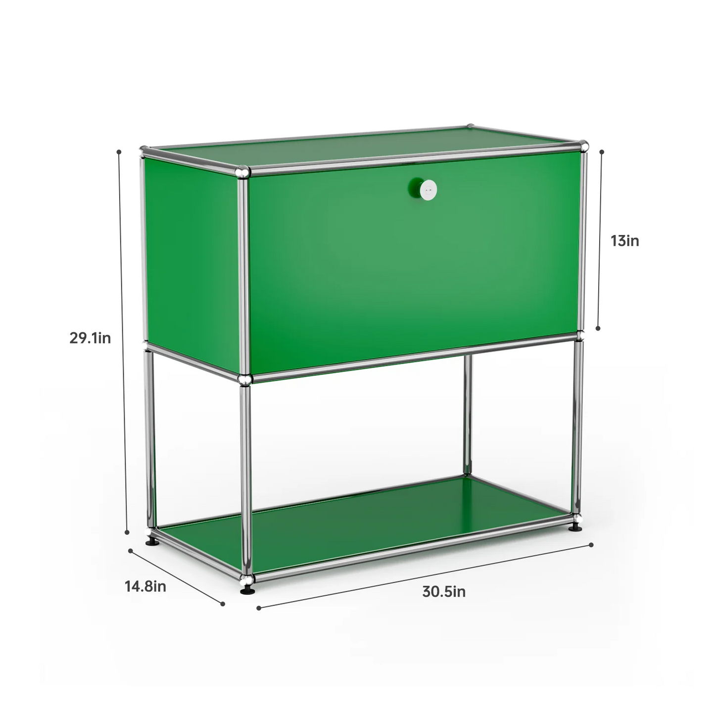 Metal Storage Cabinet TV Stand for Living Room and Office