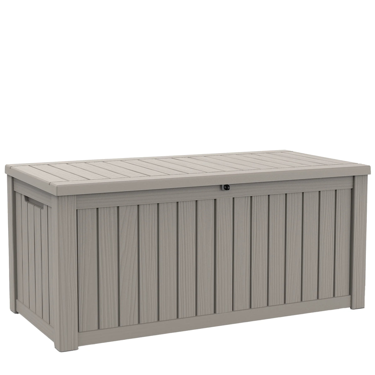 Weather Resistant Resin Outdoor Storage Chest With Lockable Lid