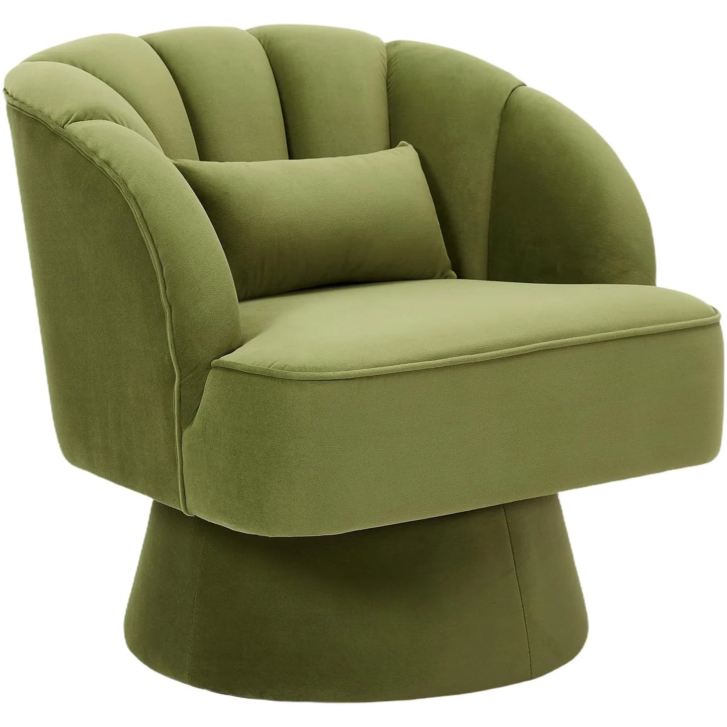HiMISS Ultra Plush Swivel Accent Chair Barrel Lounge Velvet