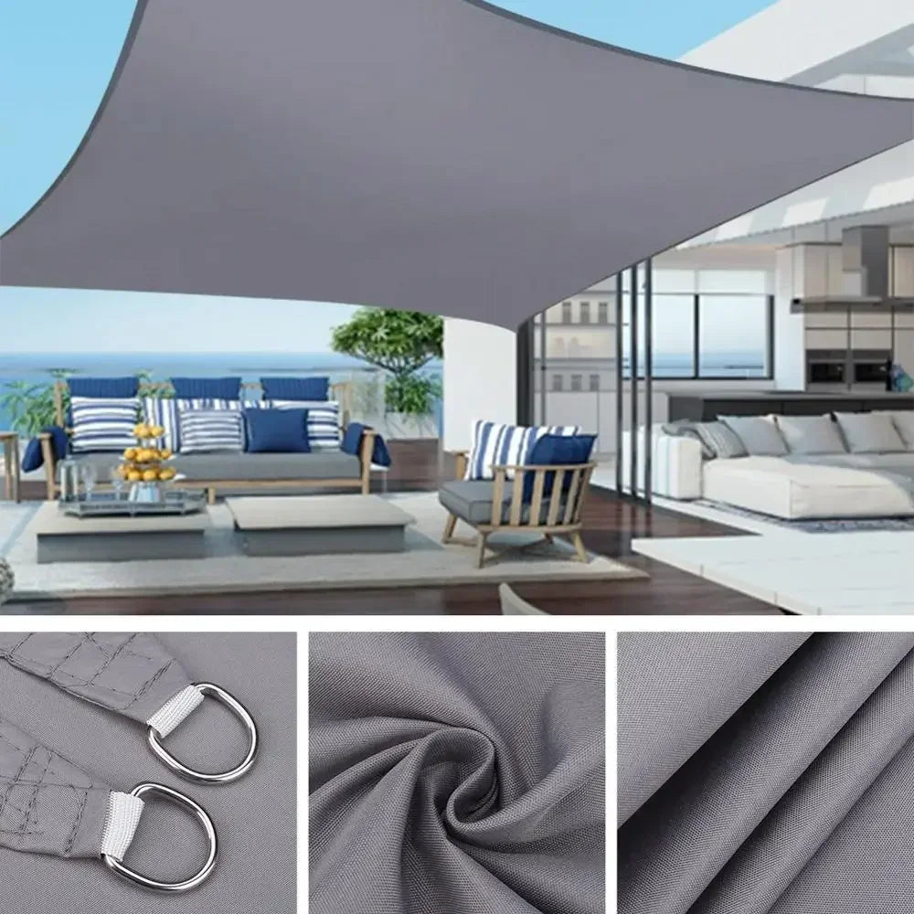 Waterproof Sun Shelter Shade Sail Awning Outdoor Patio Garden