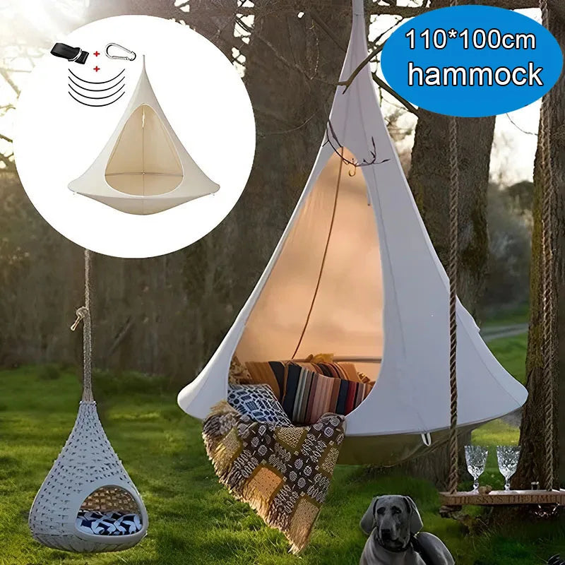 Outdoor Waterproof Hammock Hanging Chair For Indoor And Outdoor Use