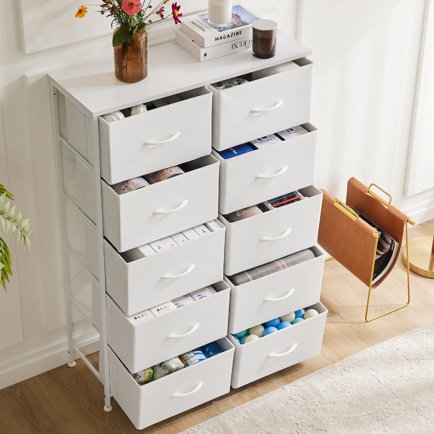 MCQ Living Room 10 Drawer Cabinet Storage Dresser Furniture