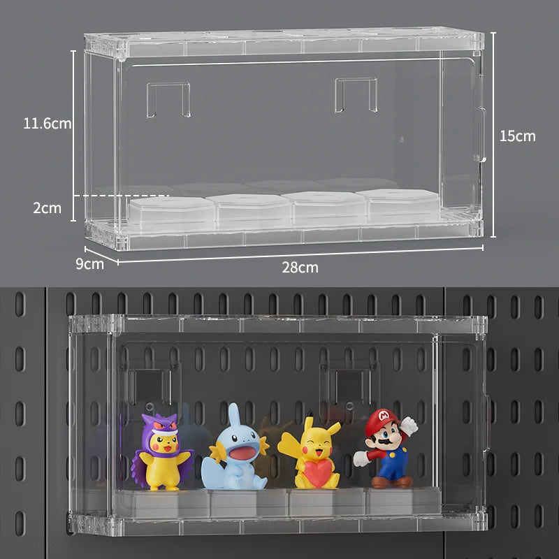 Wall Mounted Pegboard Organizer With Shelves For Desk Accessories