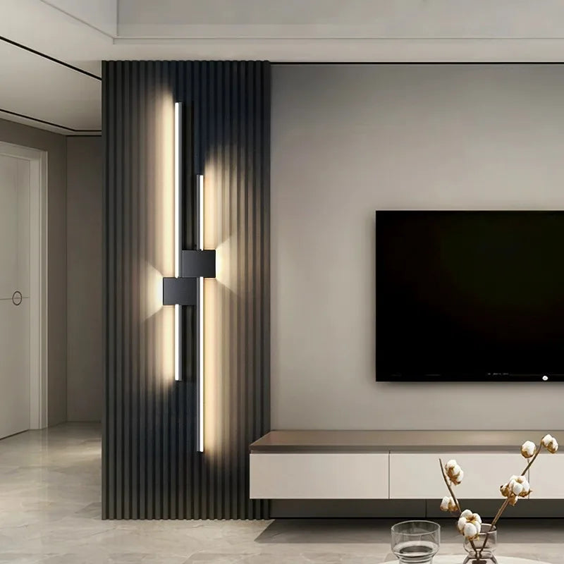 Dfiolk Straight Strip Wall Lamp Minimalist LED Sconce For Living Room