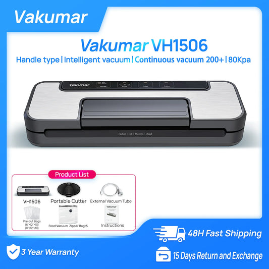 Vakumar VH1506 Vacuum Sealer Machine Sous Vide Stand Table 80KPa