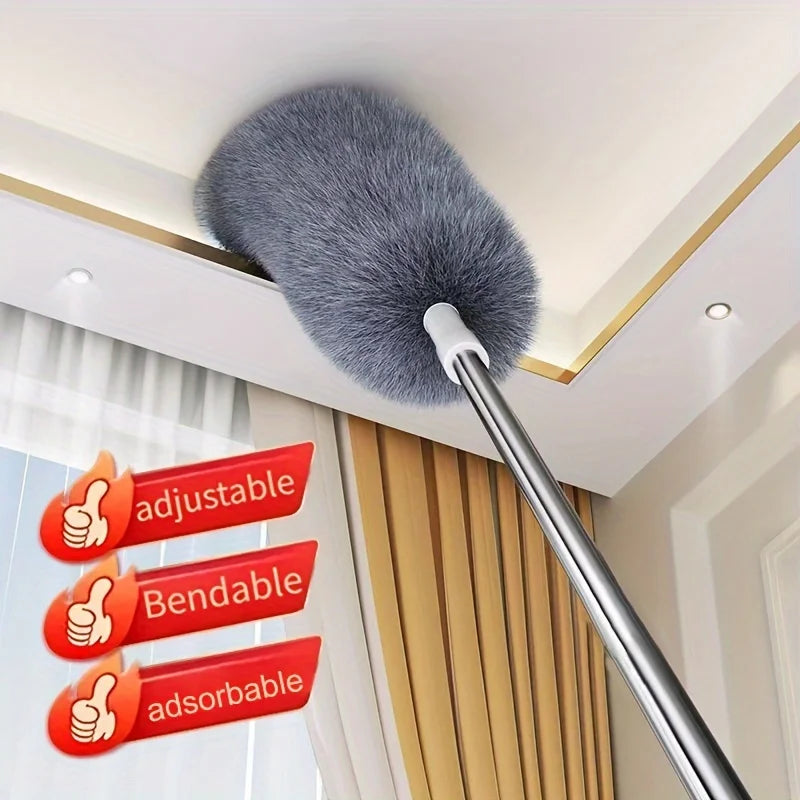 Bendable Head Retractable Duster For Ceilings Furniture And Cars